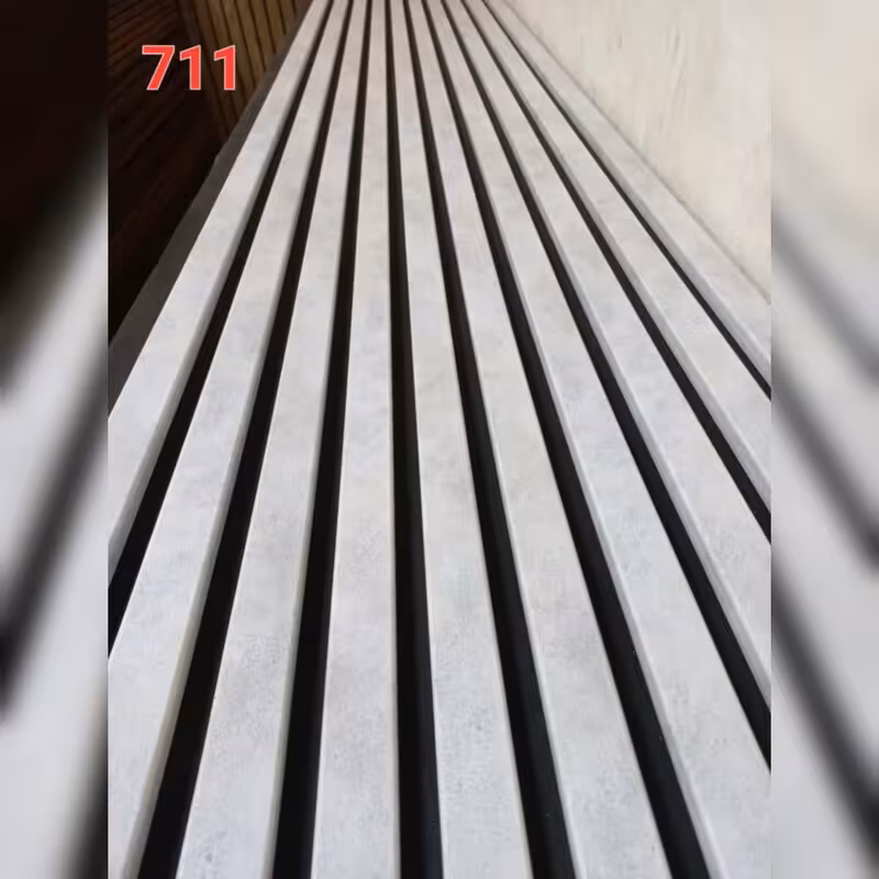 ترمووال فوم پنل بتن روشن کد711 مغزMDF روکشPVC آماده نصب ابعاد 50 در280 cm، عرض چوب 3.2 mm (ارسال با باربری) ( پس کرایه)