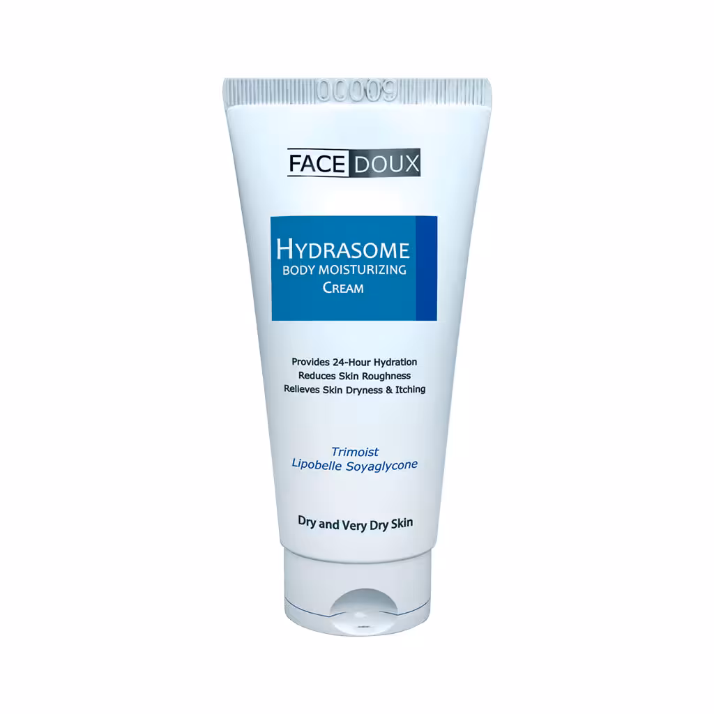 کرم مرطوب کننده بدن هیدرازوم فیس دوکس مناسب پوست های خشک و حساس 150 میلی لیتر | Facedoux Hydrasome Body Moisturizing Cream