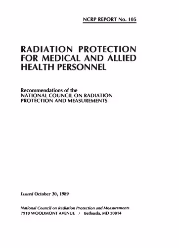 خرید و دانلود نسخه کامل کتاب Radiation Protection for Medical and Allied Health Personnel (Report Series, No 105)