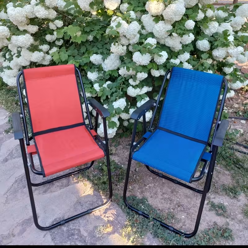 صندلی ساحلی 7 فنر،کاور دار،تاشو