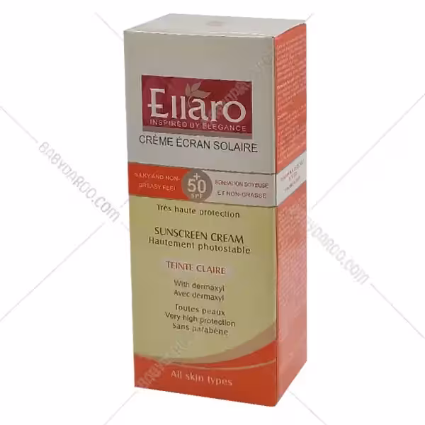 کرم ضد آفتاب SPF50 مناسب انواع پوست الارو بژ روشن