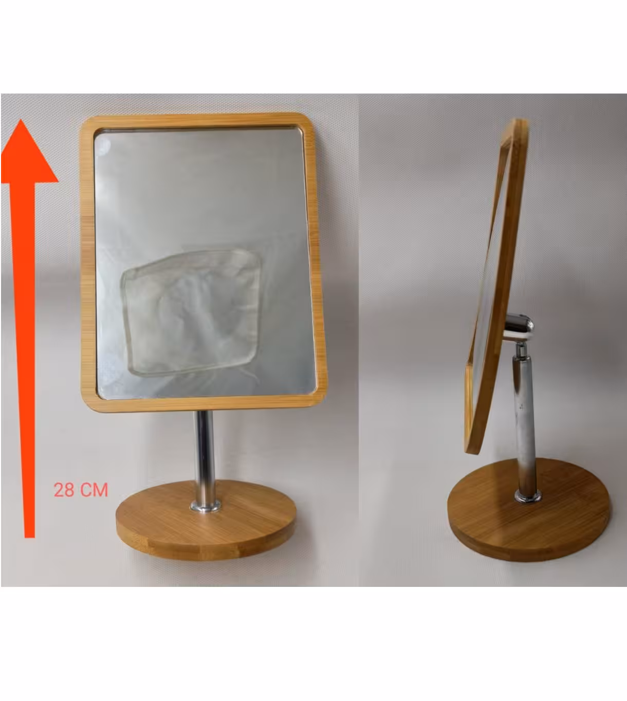 آینه چوبی رومیزی 215/217 بزرگ (پست پیشتاز پس کرایه)