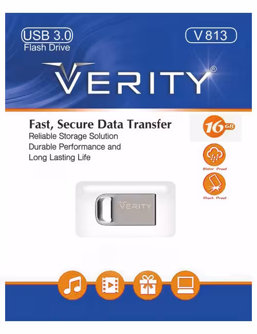 فلش مموری فلزی وریتی مدل V813 USB3 ظرفیت 16 گیگابایت