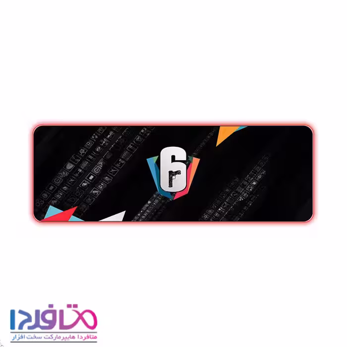 ماوس پد گیمینگ RGB مدل Rainbow Six XL