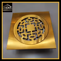 کف شور استیل سایز10*10 رنگ طلایی مات