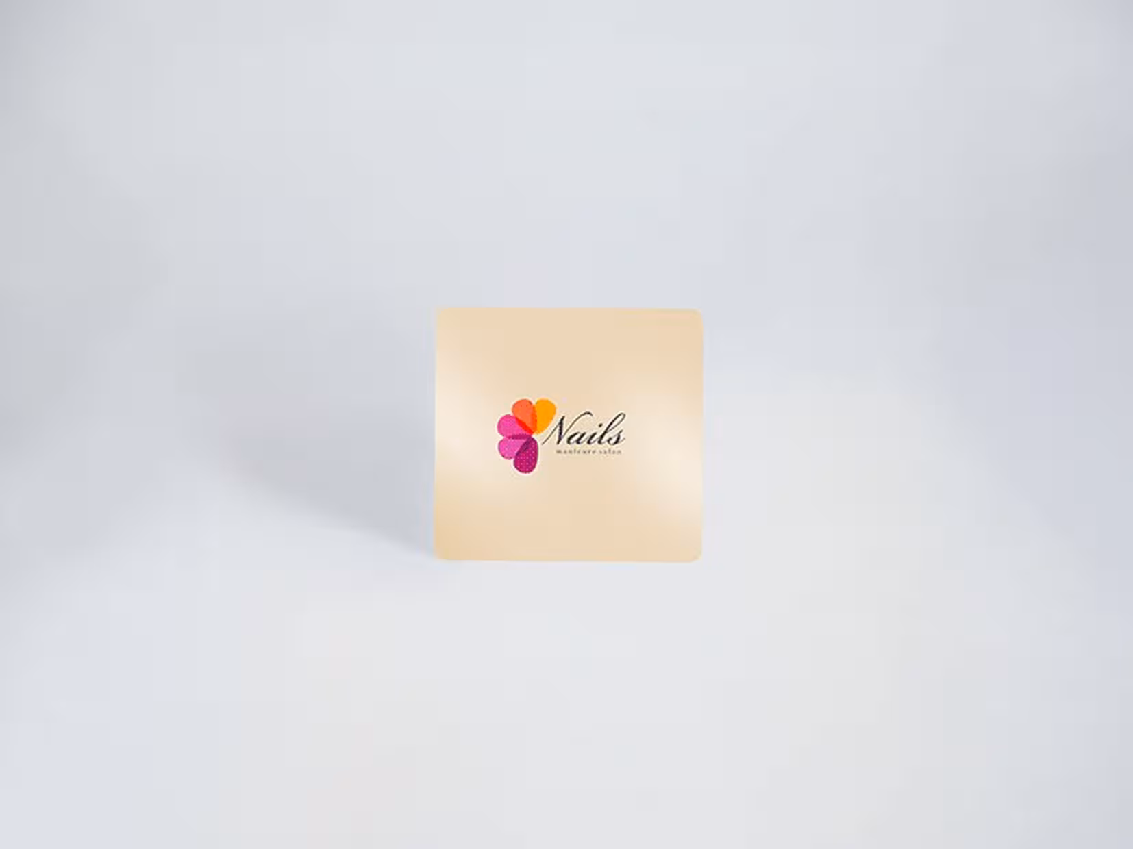 کارت ویزیت سلفون براق مربع دورو دورگرد