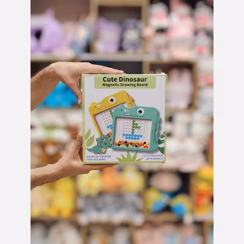 بازی فکری پازل هوشی مگنتی کودک طرح دایناسور وارداتی