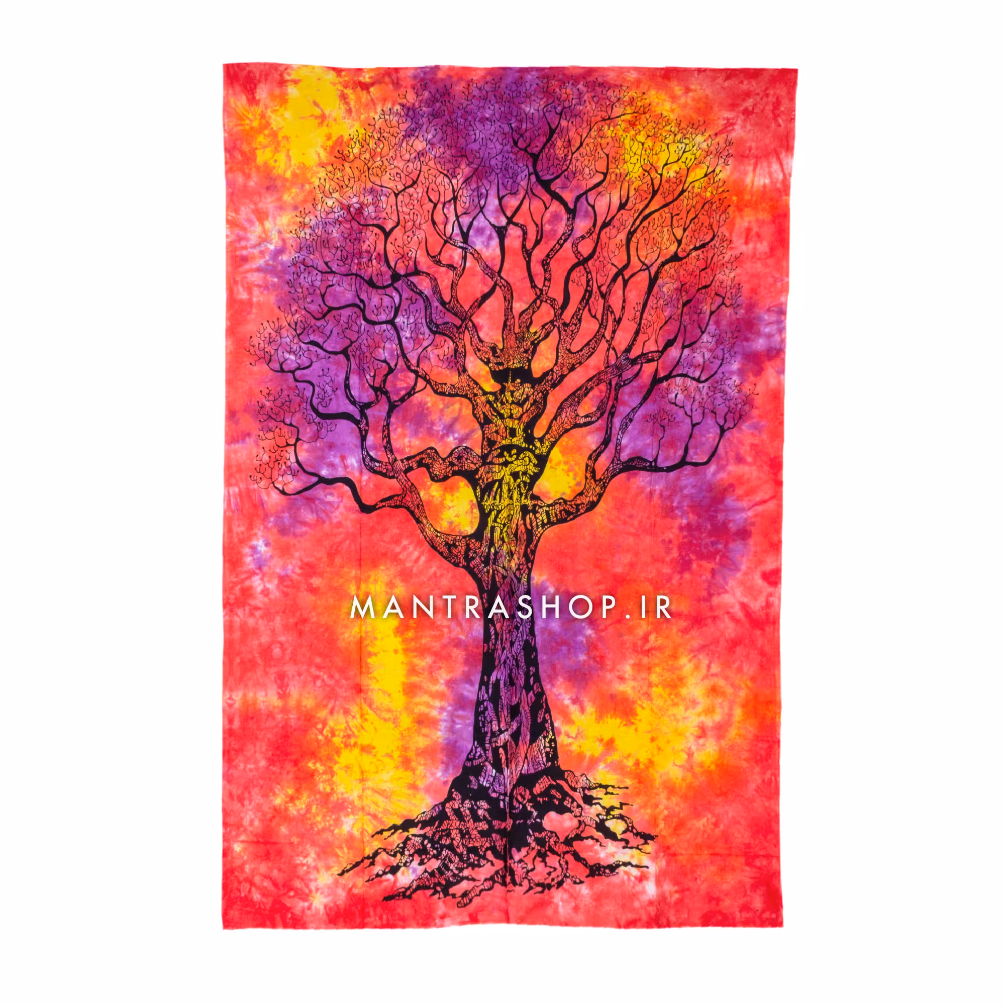 بکدراپ تپستری هندی طرح درخت زندگی (روتختی یک نفره) کد 275