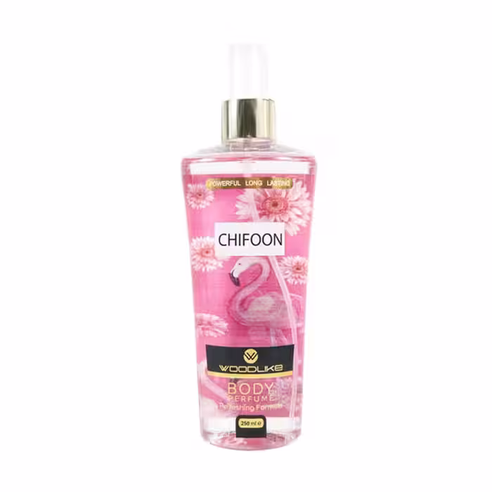 بادی اسپلش رایحه چیفون زنانه 250 میل وودلایک VOODLIKE CHIFOON BODY PERFUME