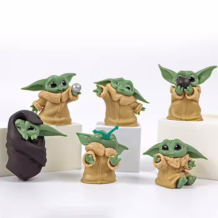 فیگور بیبی یودا Baby Yoda مجموعه 6 عددی کد B