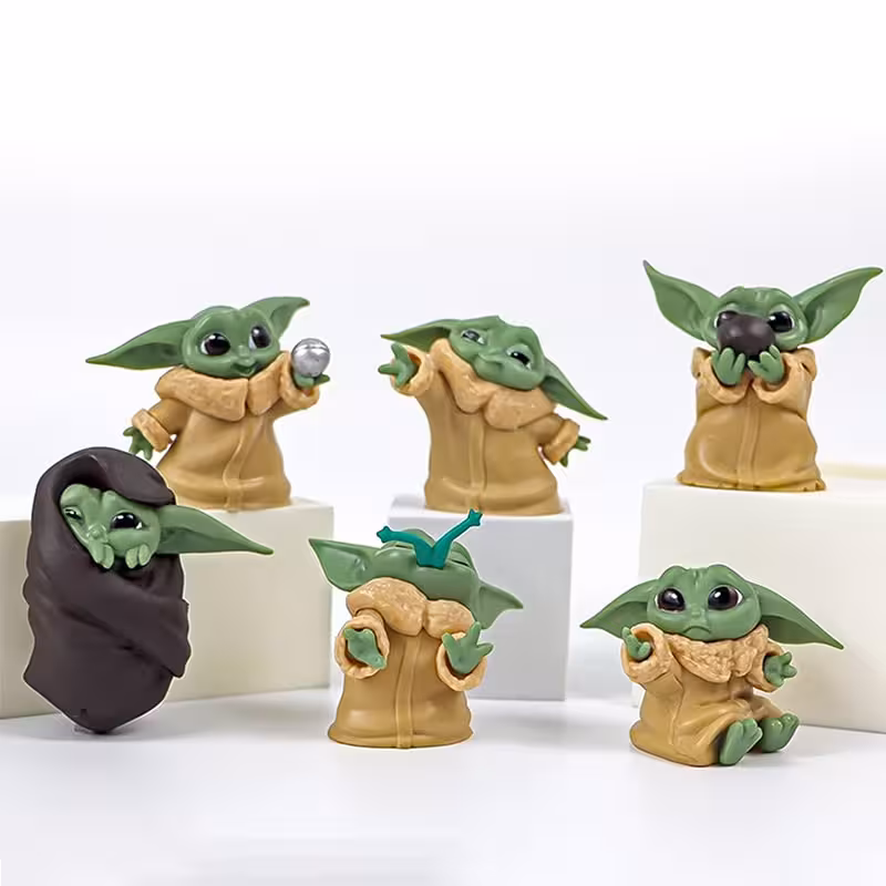 فیگور بیبی یودا Baby Yoda مجموعه 6 عددی کد B