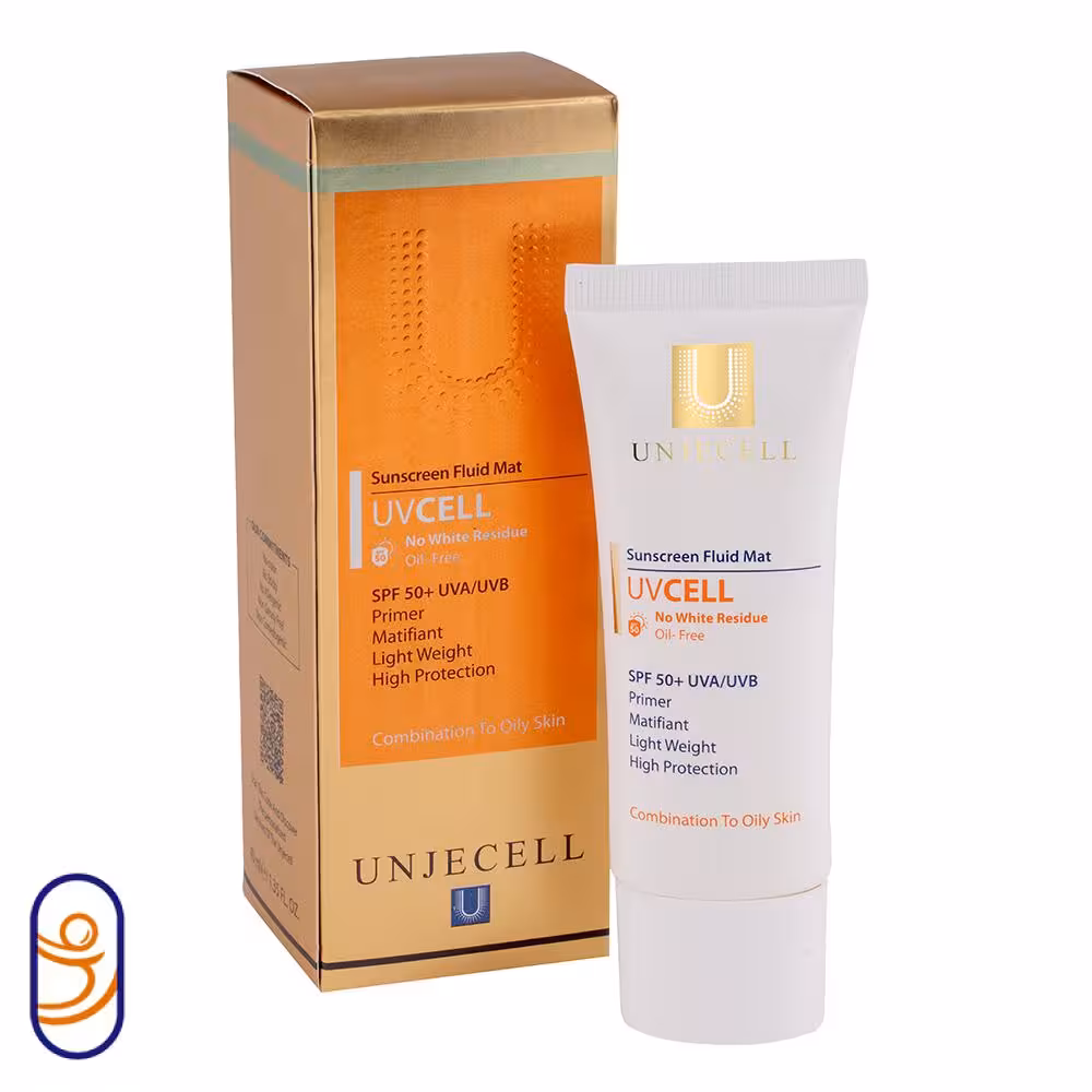 کرم ضدآفتاب بی‌رنگ پوست چرب SPF 50 آنژسل