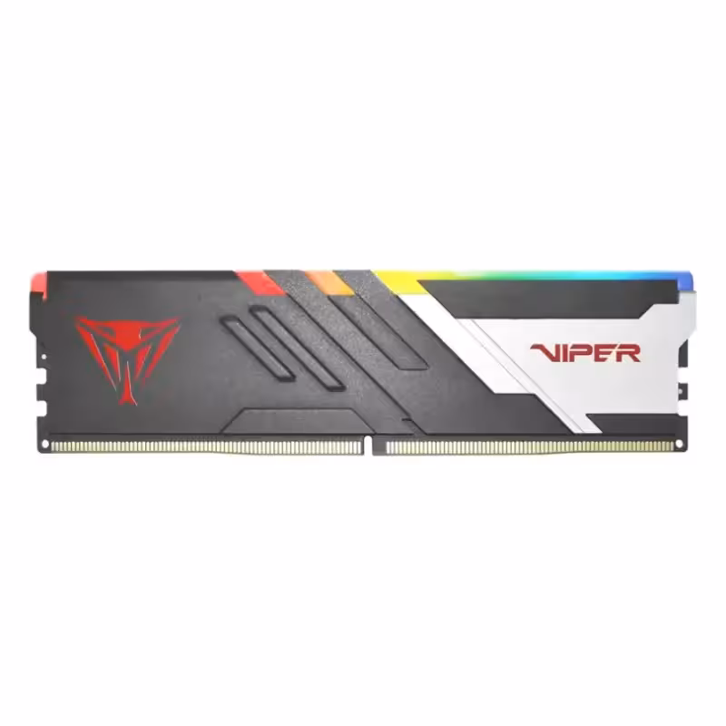 رم دسکتاپ DDR5 تک کاناله 5200 مگاهرتر PATRIOT VIPER VENOM RGB ظرفیت 32 گیگابایت CL36