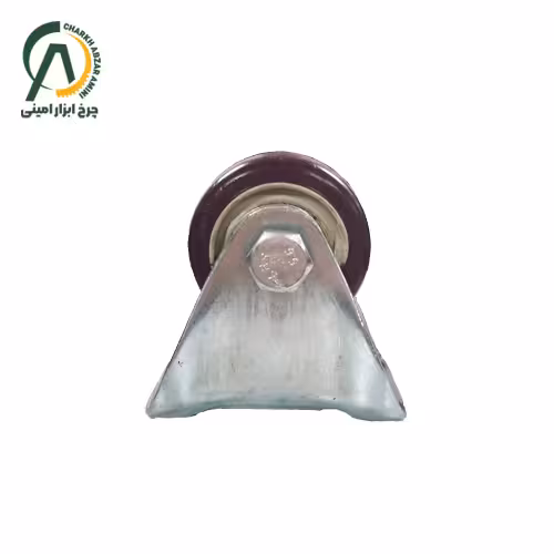 چرخ پلی آمید زرشکی ثابت قطر 100 میلی متر