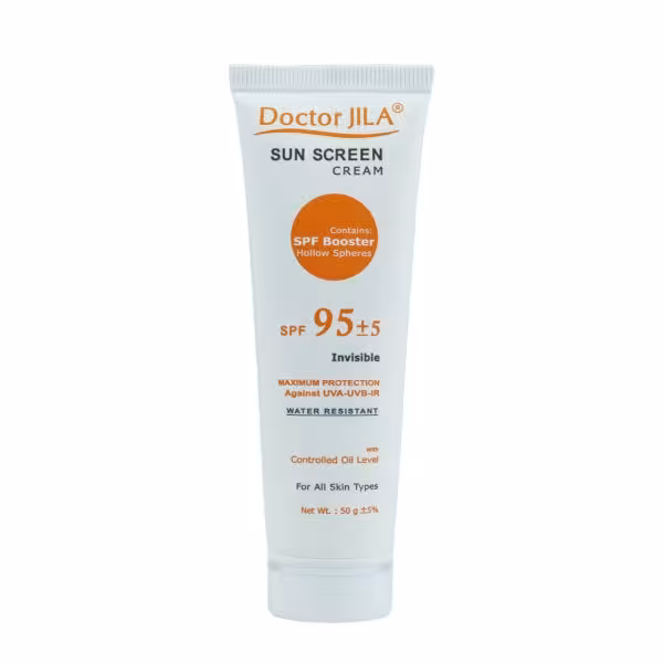 کرم ضد آفتاب بی رنگ دکتر ژیلا مدل Invisible با Spf 95 حجم 50 میلی لیتر