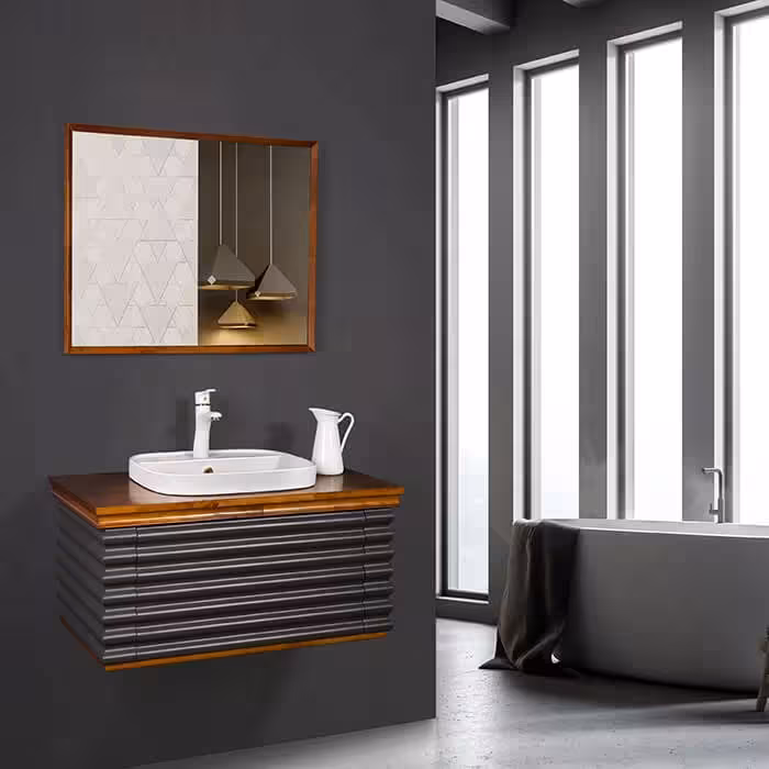 کابینت و روشویی طرح آرت دکو مدل مونتکارلو Montecarlo 900 ابعاد 52 * 89 سانتیمتر