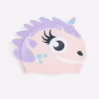 کلاه شنا نابایجی – دکتلون Nabaiji Silicone Swimming Cap – Pink/Purple Dragon Model – Standard Size