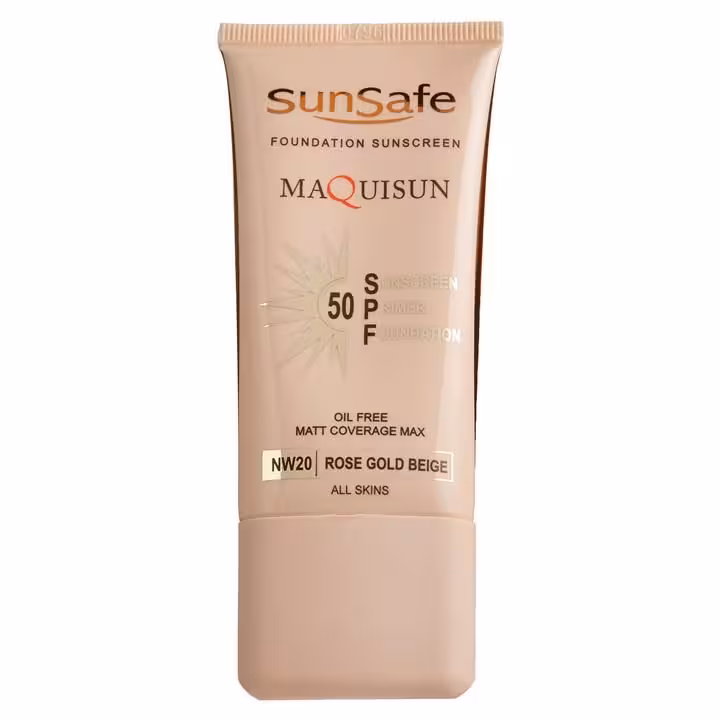 کرم پودری ضد آفتاب سان سیف SPF 50 (بژ رز گلد NW 20) 40 میل