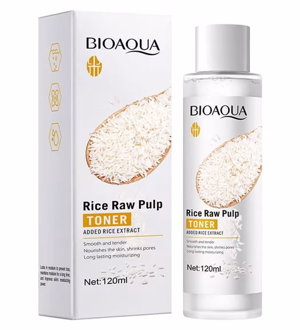 تونر برنج 120 میل Rice Raw Pulp بیوآکوا BIOAQUA
