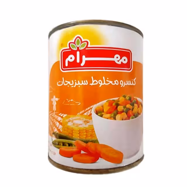 کنسرو مخلوط سبزیجات مهرام 400 گرمی