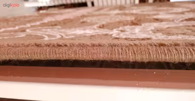 فرش ماشینی زمرد مشهد کد KR30 زمینه قهوه ای