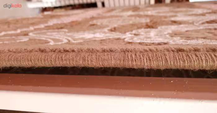 فرش ماشینی زمرد مشهد کد KR30 زمینه قهوه ای