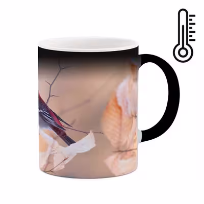 ماگ حرارتی کاکتی طرح پرنده مدل mgh15350