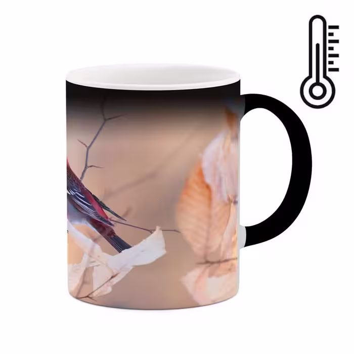ماگ حرارتی کاکتی طرح پرنده مدل mgh15350