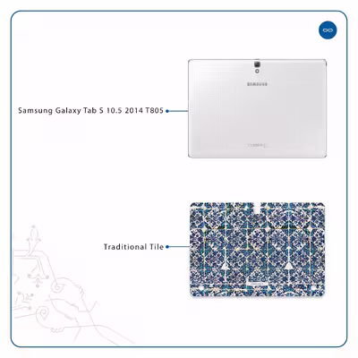 برچسب پوششی ماهوت مدل Iran-Tile1 مناسب برای تبلت سامسونگ Galaxy Tab S 10.5 2014 T805