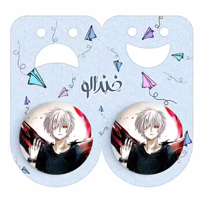 پیکسل خندالو مدل انیمه توکیو غول کد 4905 به همراه مگنت