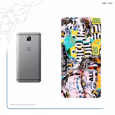 برچسب پوششی ماهوت مدل Collage of Teared Paper مناسب برای گوشی موبایل وان پلاس 3