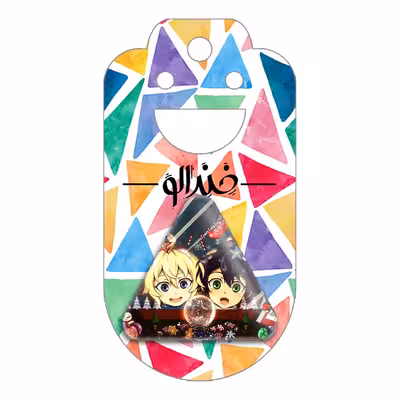 پیکسل خندالو طرح میکا و یو انیمه اسرافیل پایانی مدل مثلثی کد 12638