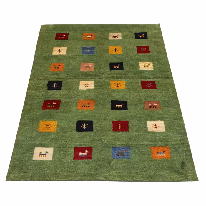 گبه دستباف ذرع و نیم سی پرشیا کد 122241