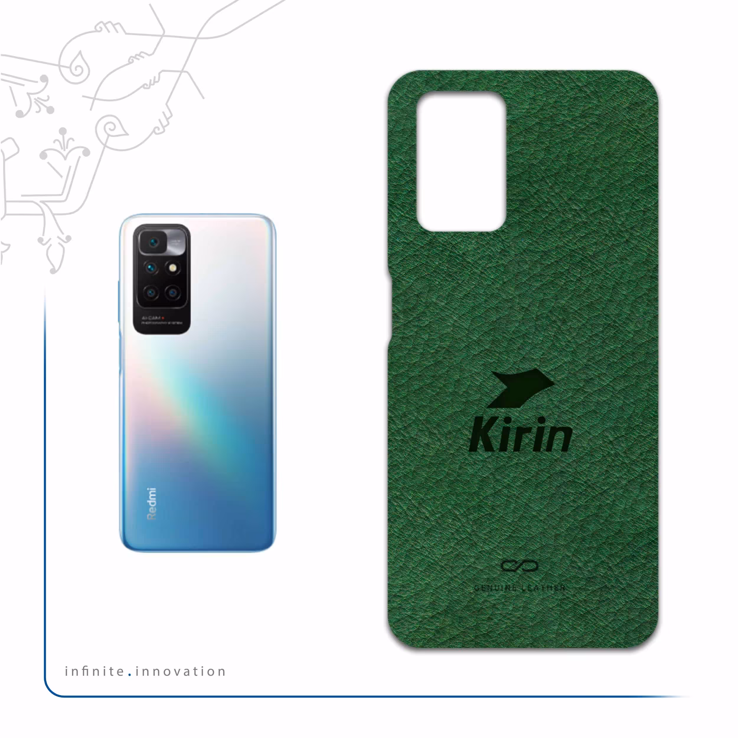 برچسب پوششی ماهوت مدل GL-KRN مناسب برای گوشی موبایل شیائومی Redmi Note 11 4G