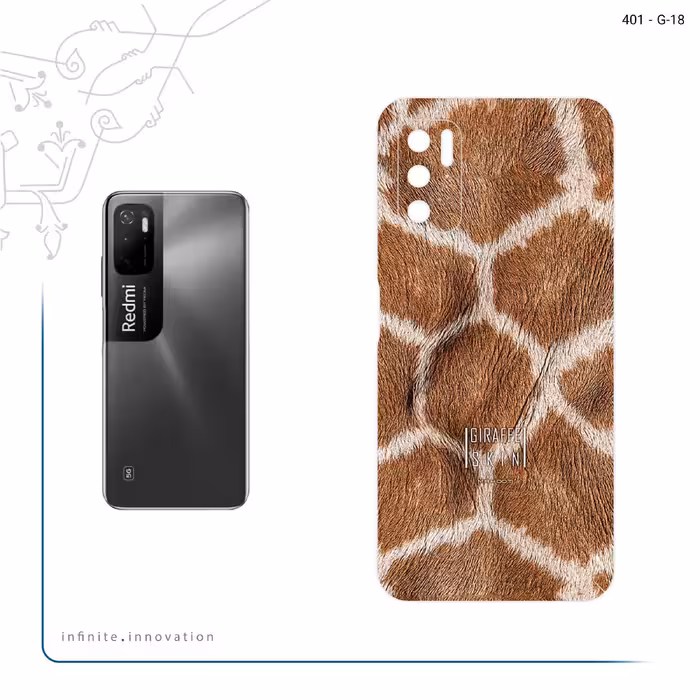 برچسب پوششی ماهوت مدل Giraffe Skin مناسب برای گوشی موبایل شیائومی Redmi Note 11SE