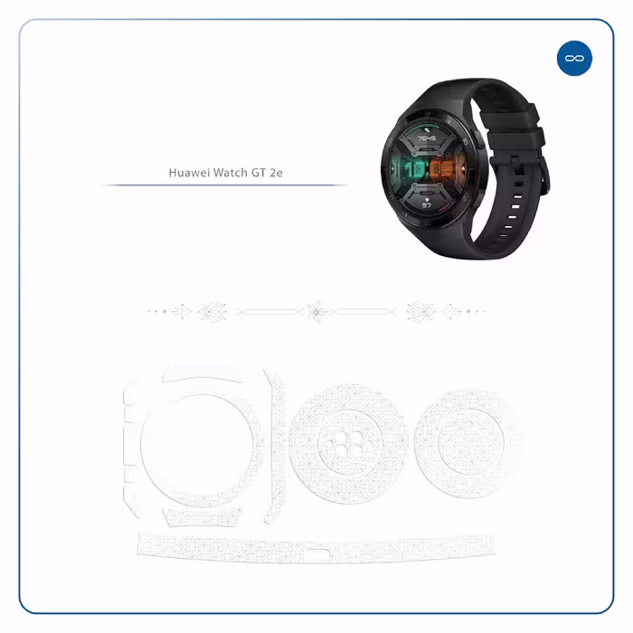 برچسب ماهوت طرح Gloss Transparent مناسب برای ساعت هوشمند هوآوی Watch GT 2e