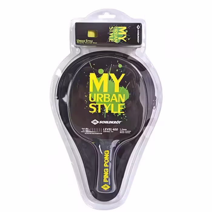 راکت پینگ پنگ شیلدکروت مدل My urban 400 به همراه کاور و توپ بسته 4 عددی