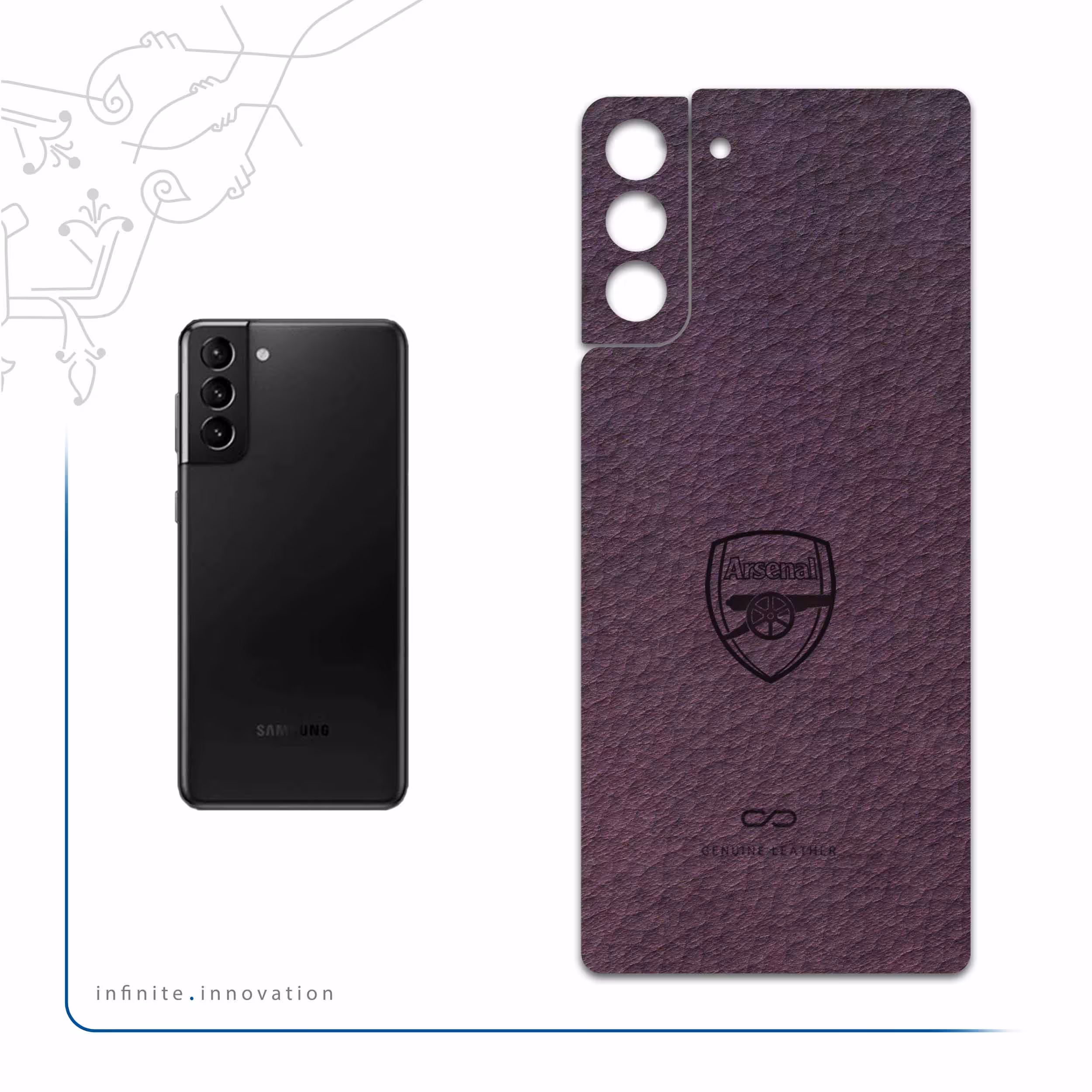 برچسب پوششی ماهوت مدل PL-ARSNL مناسب برای گوشی موبایل سامسونگ Galaxy S21 Plus 5G