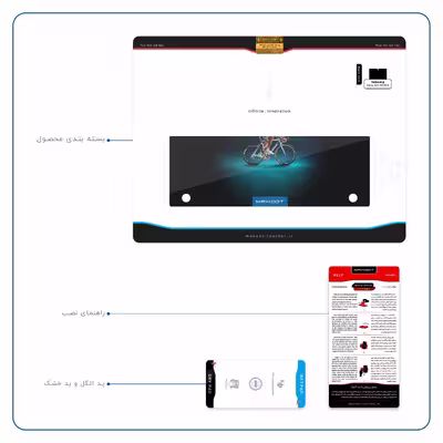 برچسب پوششی ماهوت مدل Road cycling مناسب برای تبلت سامسونگ Galaxy Tab S 10.5 2014 T805