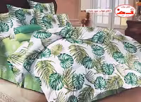سرویس کاور لحاف دو نفره هاوایی سبز