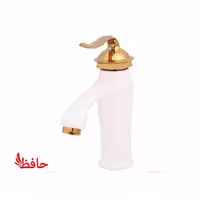 شیر روشویی سمپو مدل لئوس سفید طلایی