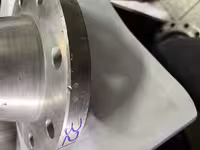 فلنج گلودار "4 ریس فیس کلاس 150  5.B16  رده 10 از جنس  ANSI  SA182/F321 فابریک