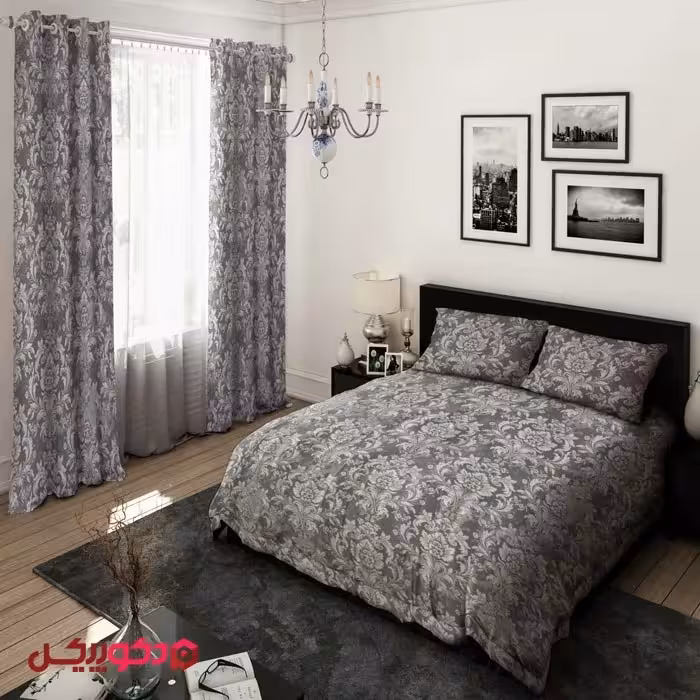 روتختی دونفره داماس نقره BD1705