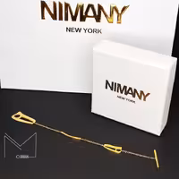 دستبند نیمانی طلایی