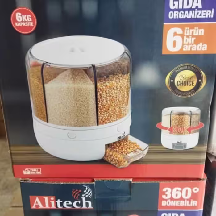 جا حبوبات چرخشی شیشه ای