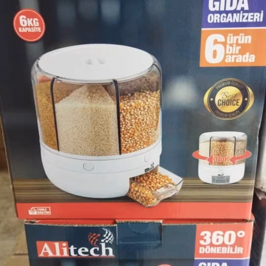 جا حبوبات چرخشی شیشه ای