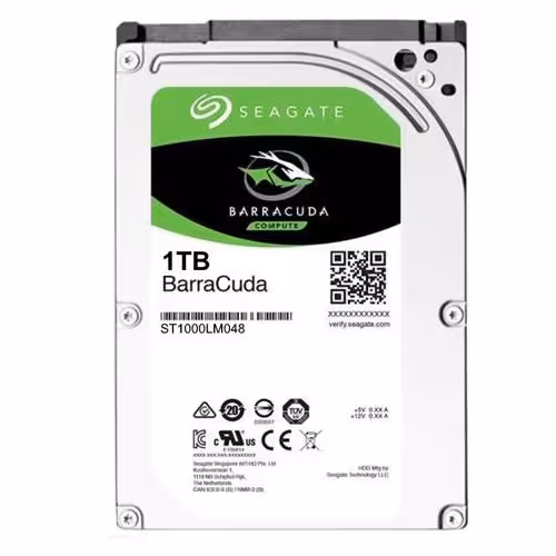 هارد دیسک اینترنال سیگیت (نوت بوک) Barracuda ظرفیت 1 ترابایت