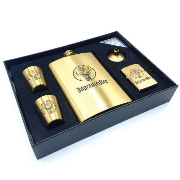 ست قمقمه جیبی دو شات 270cc و فندک جاگرمایستر کد a540395