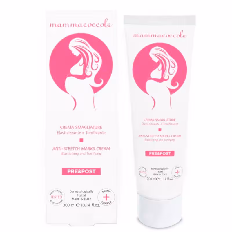 کرم ضد ترک بارداری شکم 300 میل بی بی كوكول mama coccole Skin Crack Healer