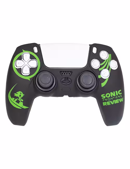 روکش محافظ دسته PS5 لیزری مشکی سبز طرح سونیک